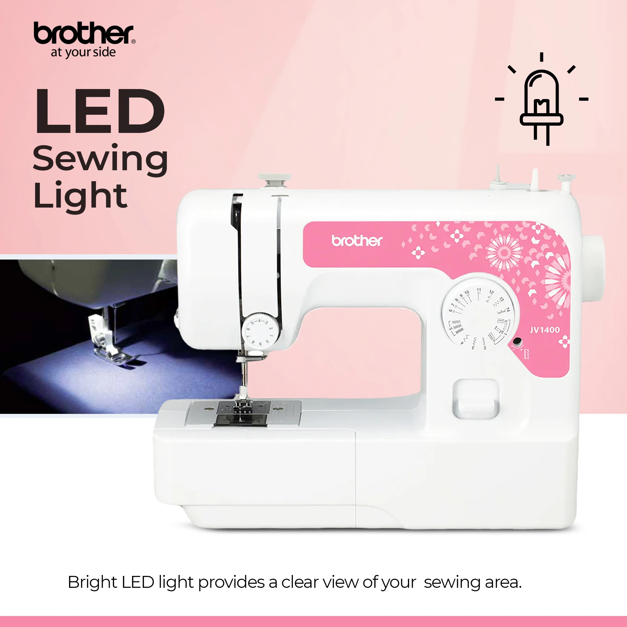 Compact Electric Sewing Machine Easy To Use Sewing And Mending Machine |