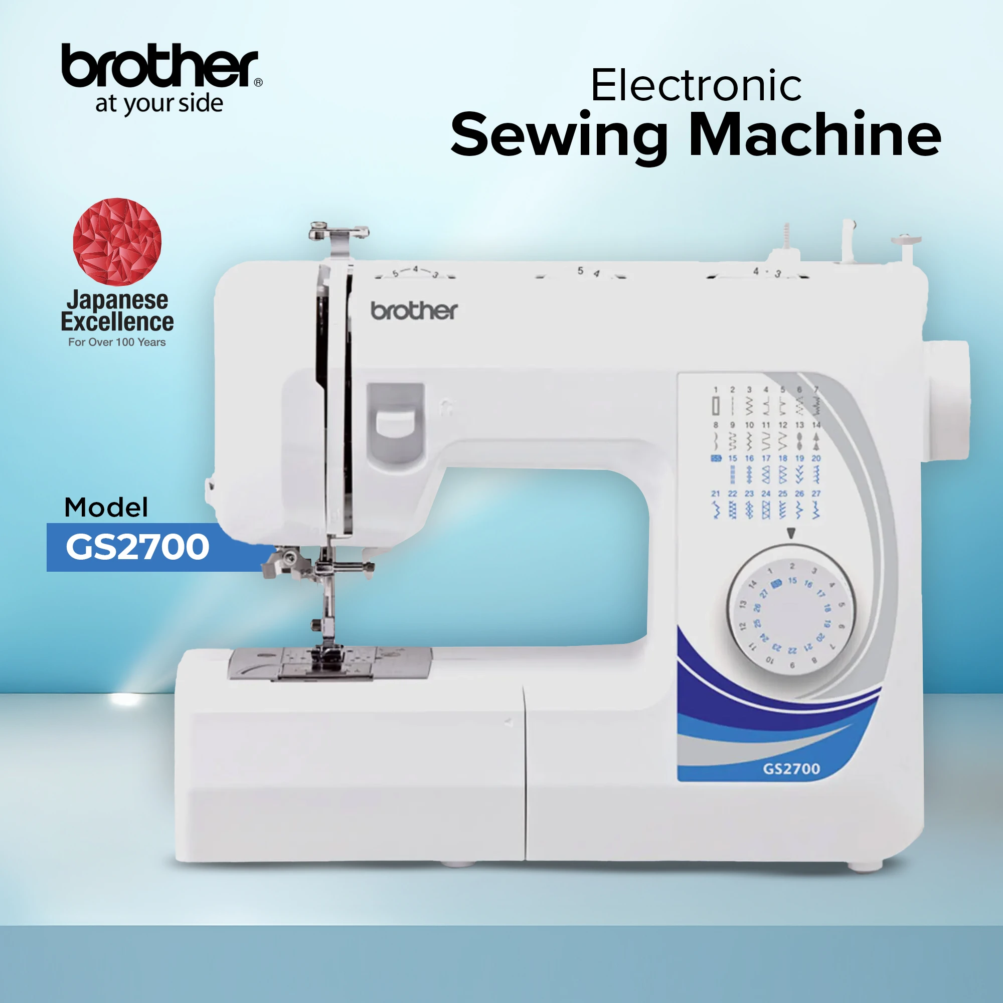 Traditional Metal Chassis Electric Sewing Machines Featuring 27 Built-In Stitch Selections For Convenient And Versatile Sewing