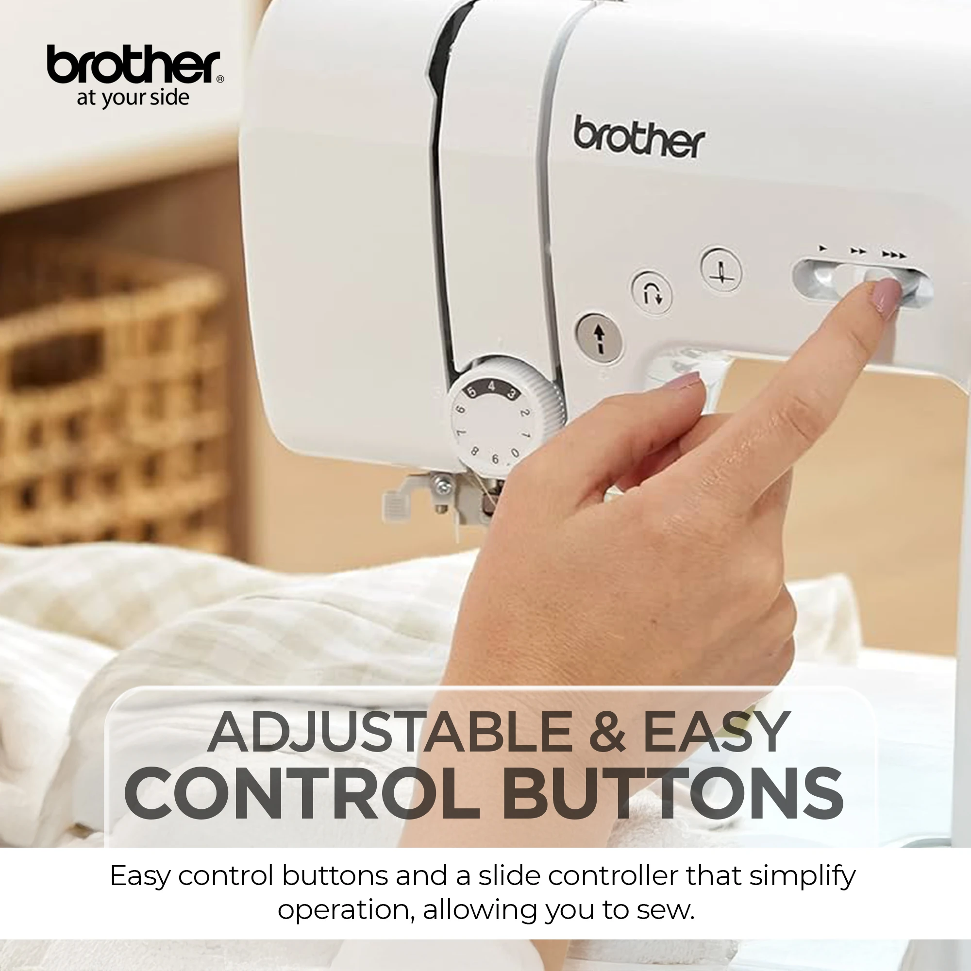 Computerized Electric Sewing Machine With Heavy Duty Metal Frame For Improved Durability And Reduced Vibration And More Accurate Needle Positioning