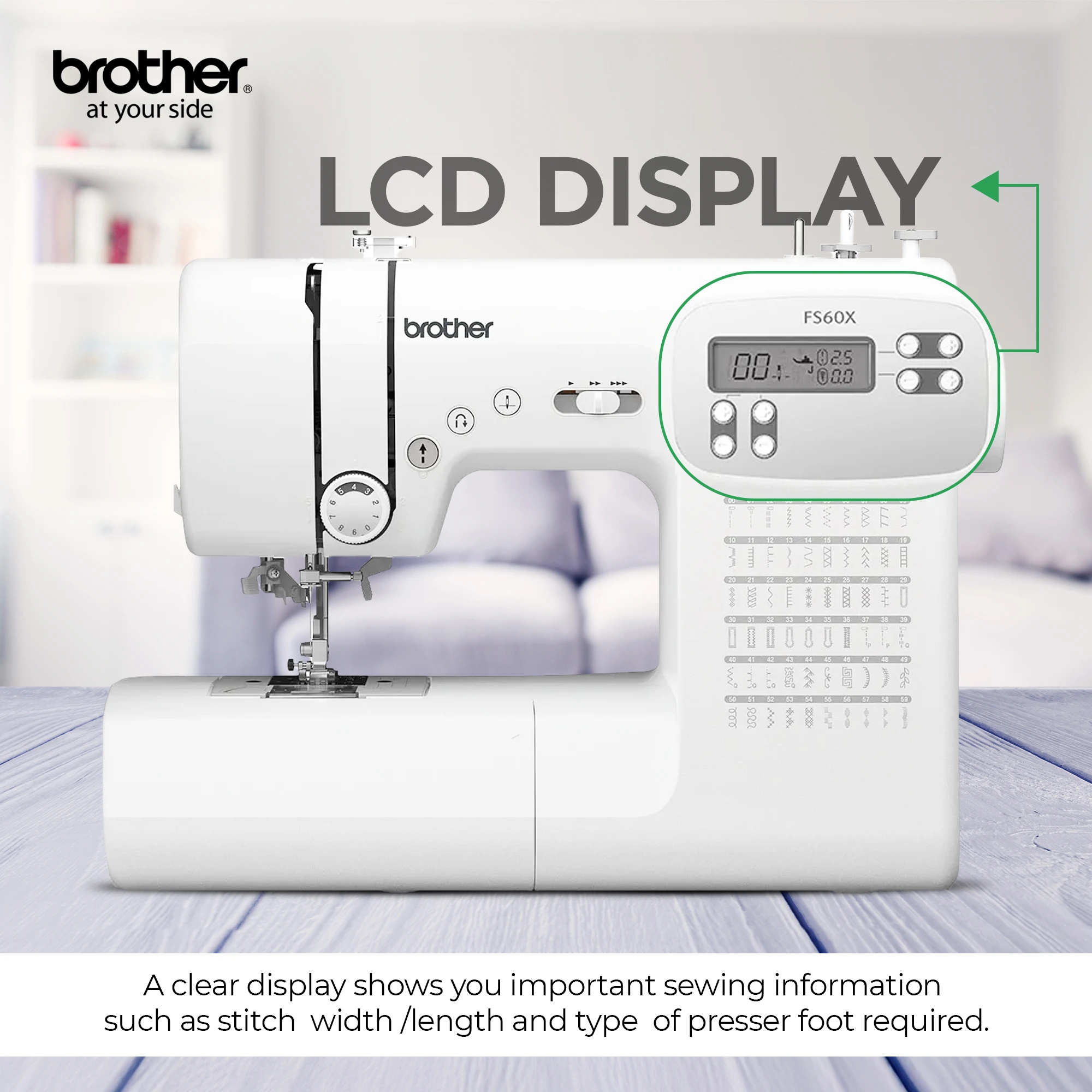 Computerized Electric Sewing Machine With Heavy Duty Metal Frame For Improved Durability And Reduced Vibration And More Accurate Needle Positioning