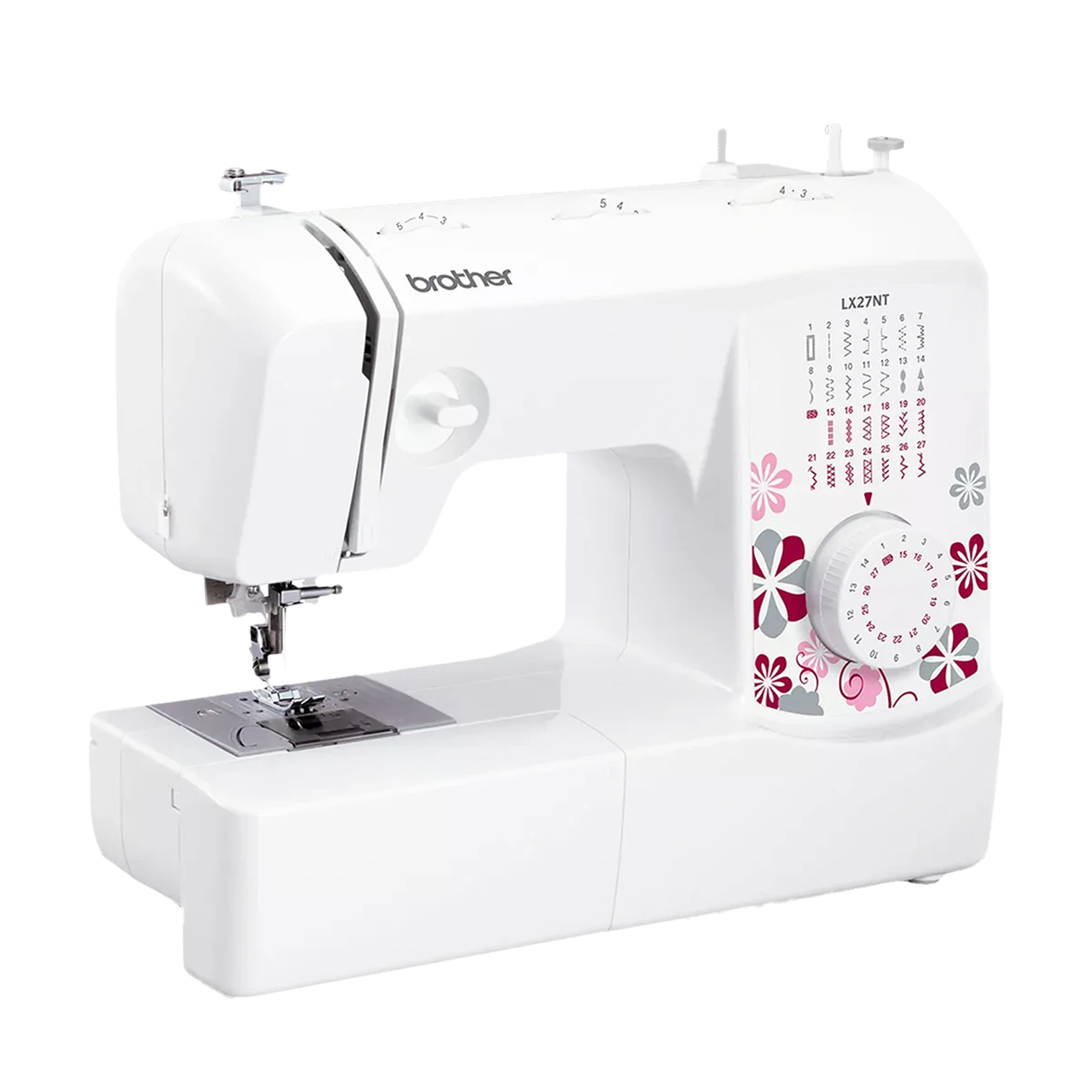 LX27NT Portable Free Arm Electric Sewing machines Traditional metal chassis sewing machines featuring 27 Built-in Stitches