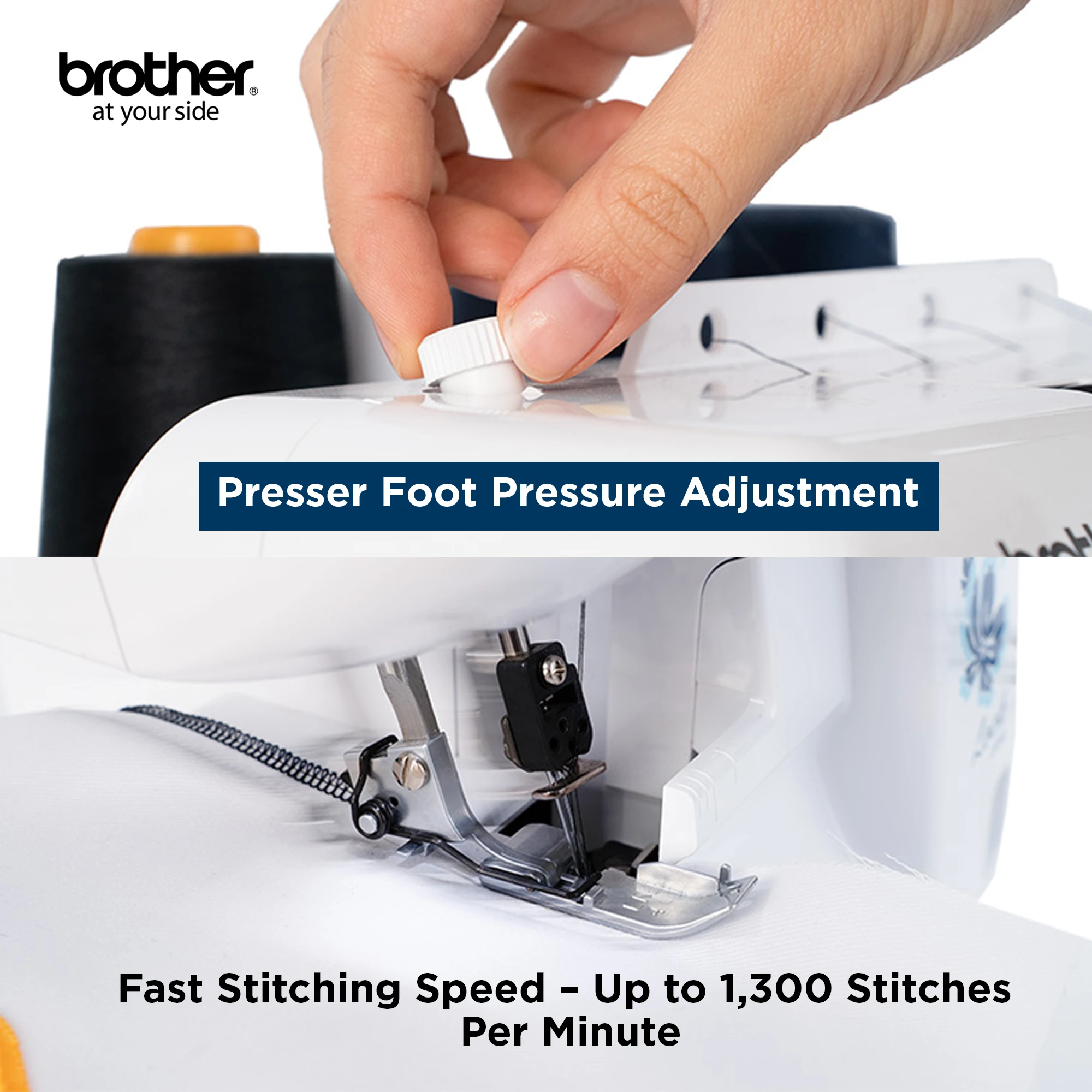 Electric Overlocker Sewing Machine Ideal For Seams And Hems