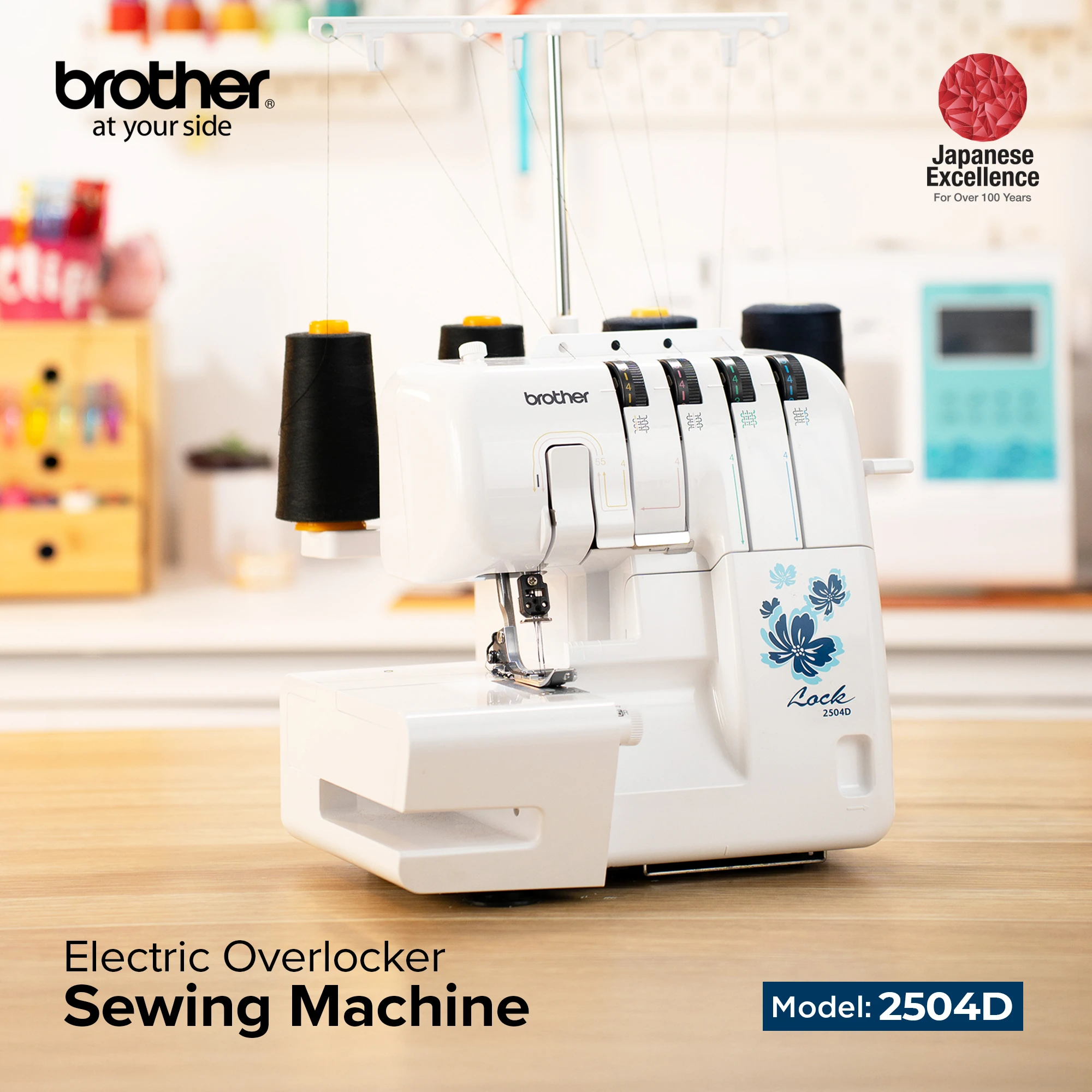 Electric Overlocker Sewing Machine Ideal For Seams And Hems