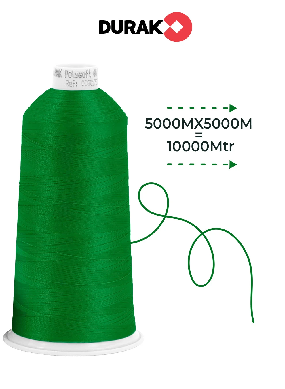 2 piece combo Durak Poly-Soft Trilobal Polyester Embroidery Thread