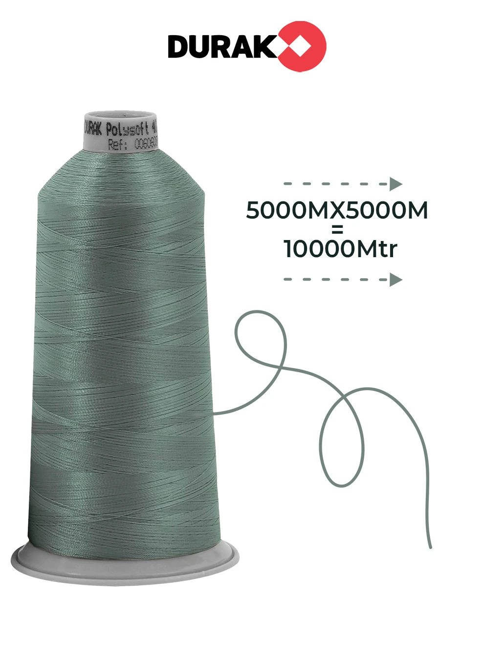 2 piece combo Durak Poly-Soft Trilobal Polyester Embroidery Thread