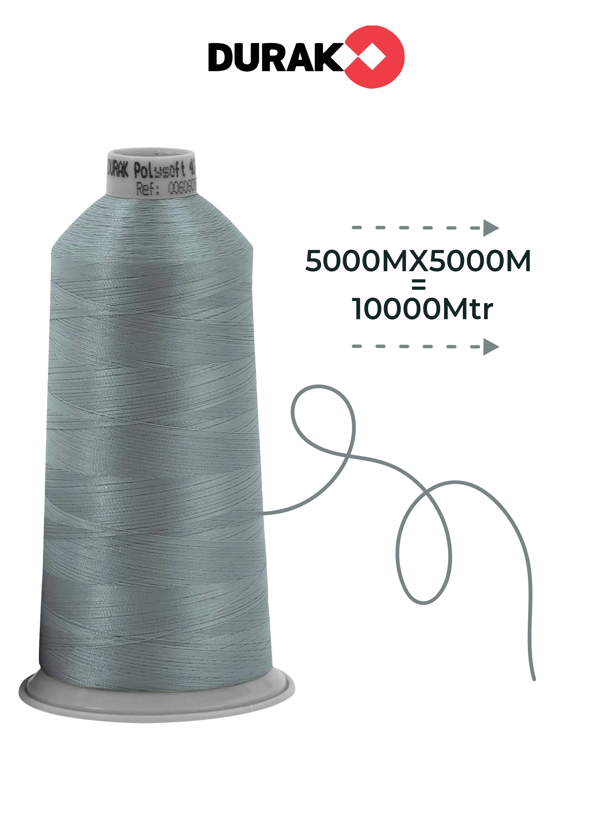 2 piece combo Durak Poly-Soft Trilobal Polyester Embroidery Thread