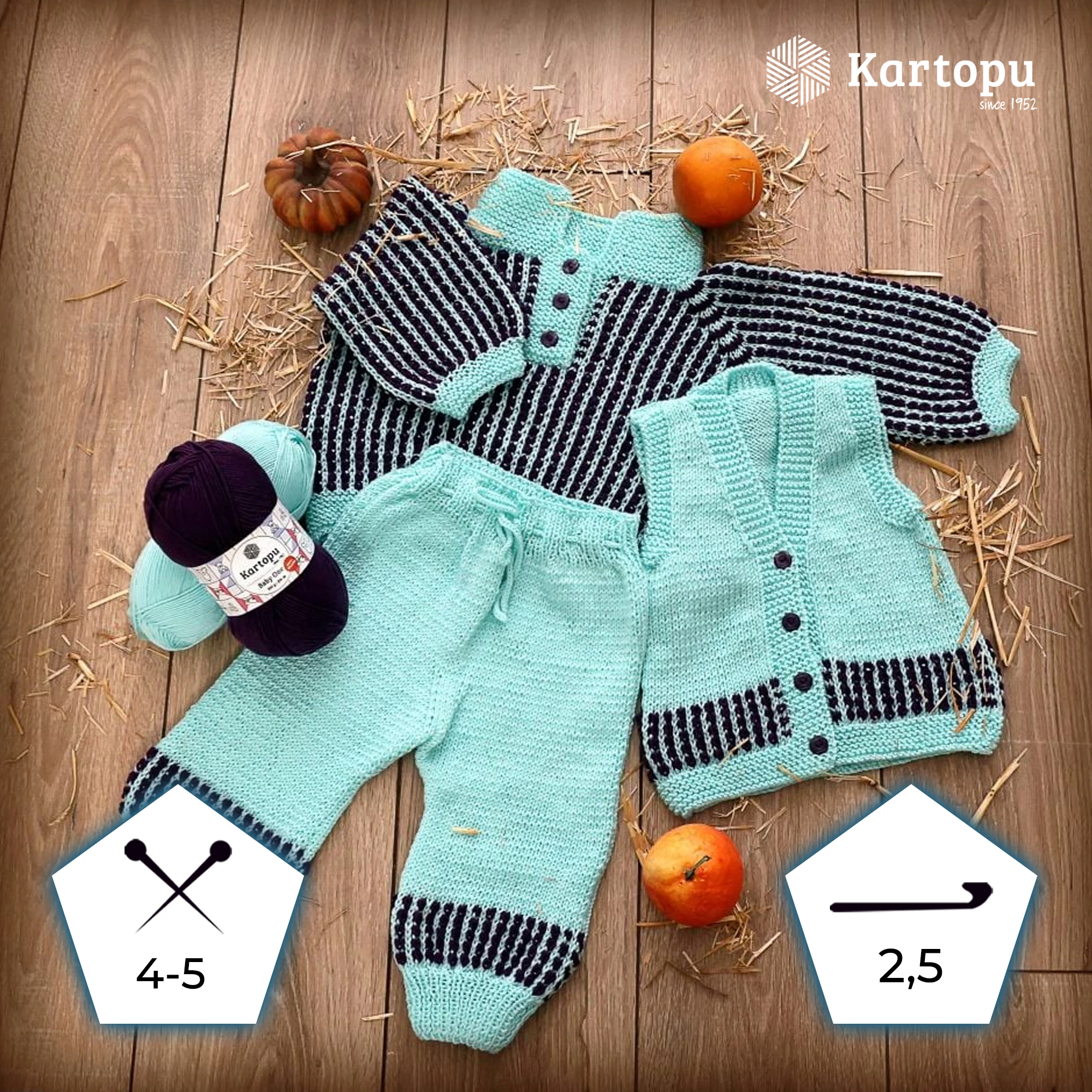 Kartopu K544 Baby One Knitting Yarn â€“ 100g, 250m