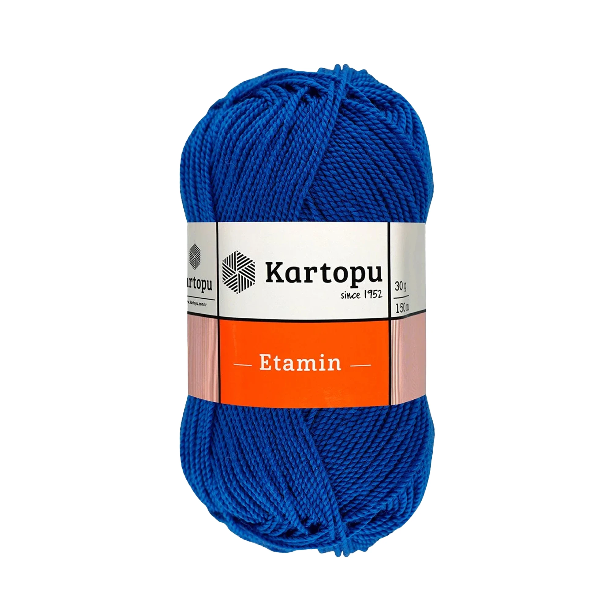 Kartopu K525 Etamin Knitting Yarn â€“ 30g, 150m | Fine Acrylic Yarn for Embroidery, Crochet & Needlework (Blue)