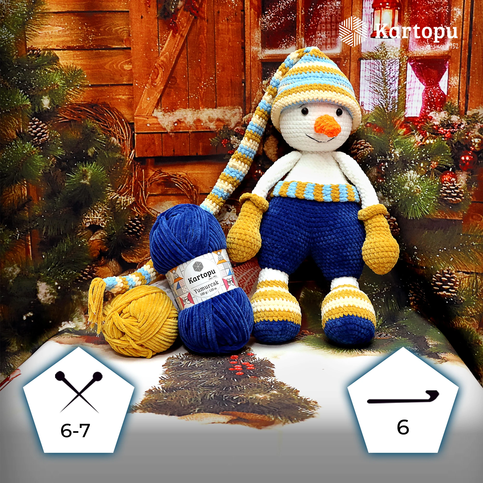 Kartopu K765 Yumurcak Knitting Yarn â€“ 100g, 120m | Soft Polyester Yarn for Baby & Home Projects (Peach)