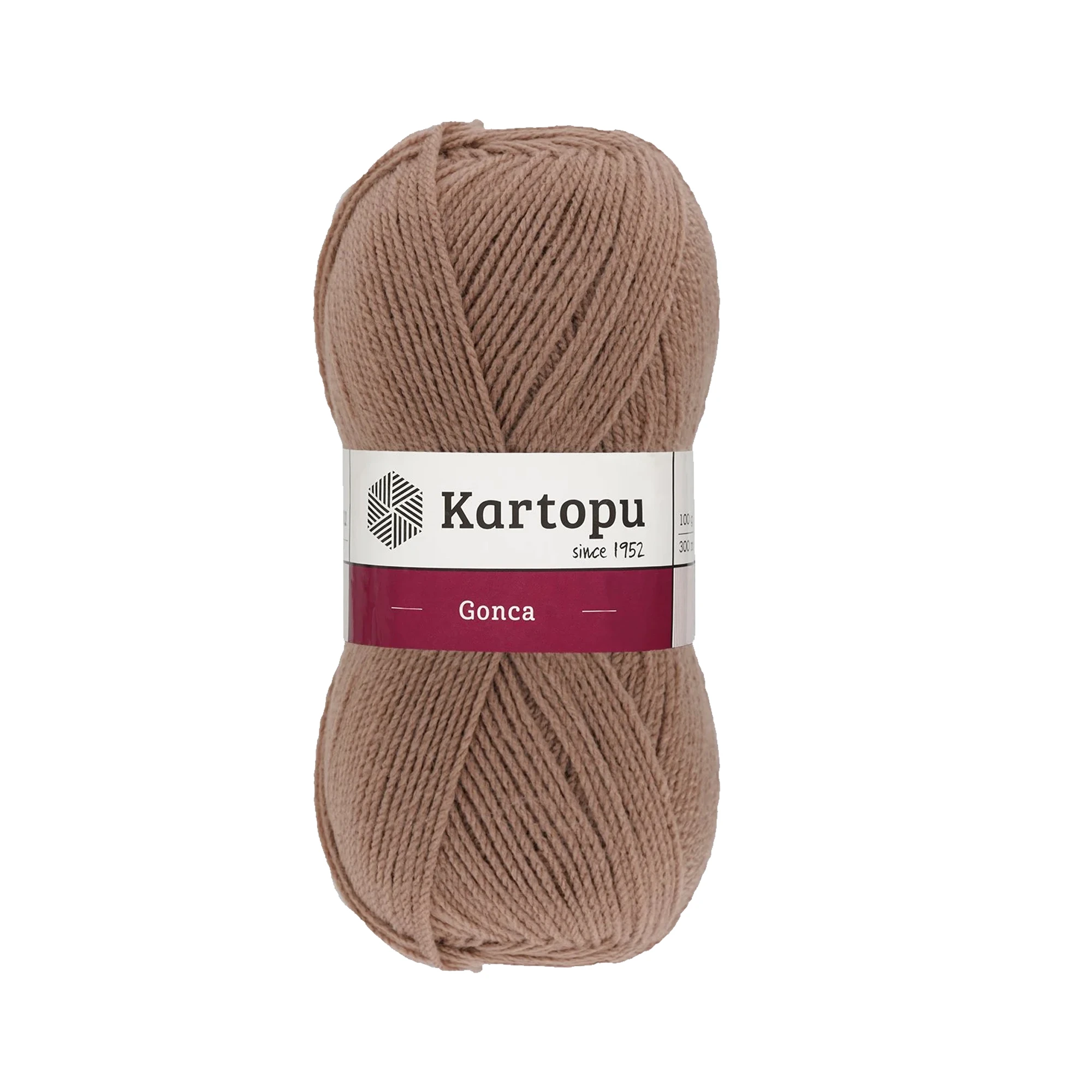 Kartopu K885 Gonca Yarn â€“ 100g Soft Acrylic, 300m â€“ Coffee with Milk | Ideal for Knitting, Embroidery & Crochet